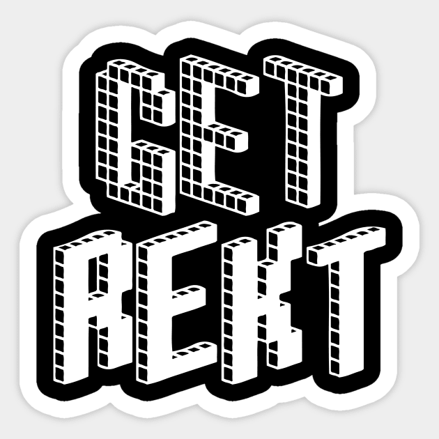 Get Rekt (White) Sticker by Graograman